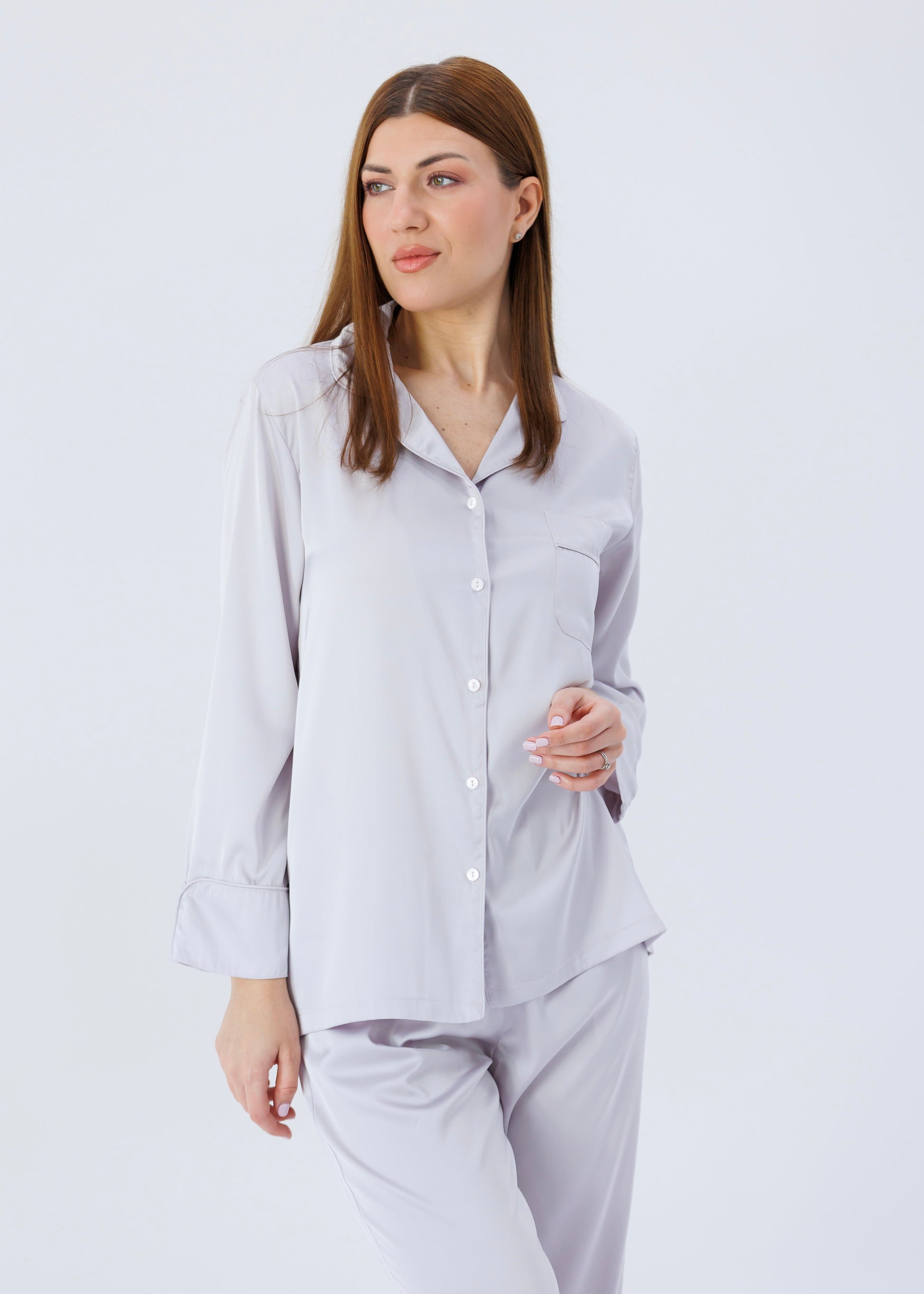 Pajama with Pants Sophia, Lavender Gray 