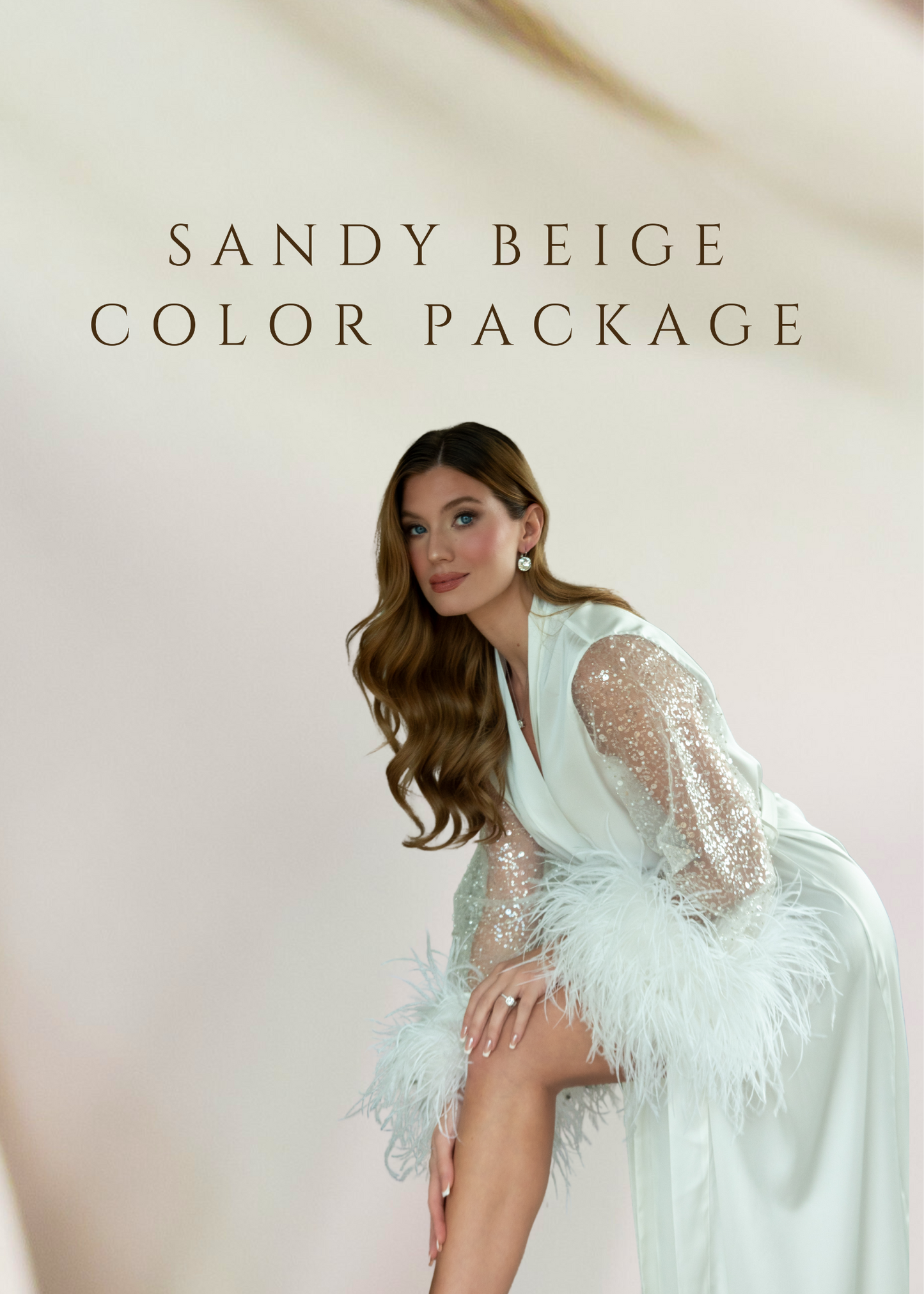 Bride & Bridesmaids package, Sandy beige color