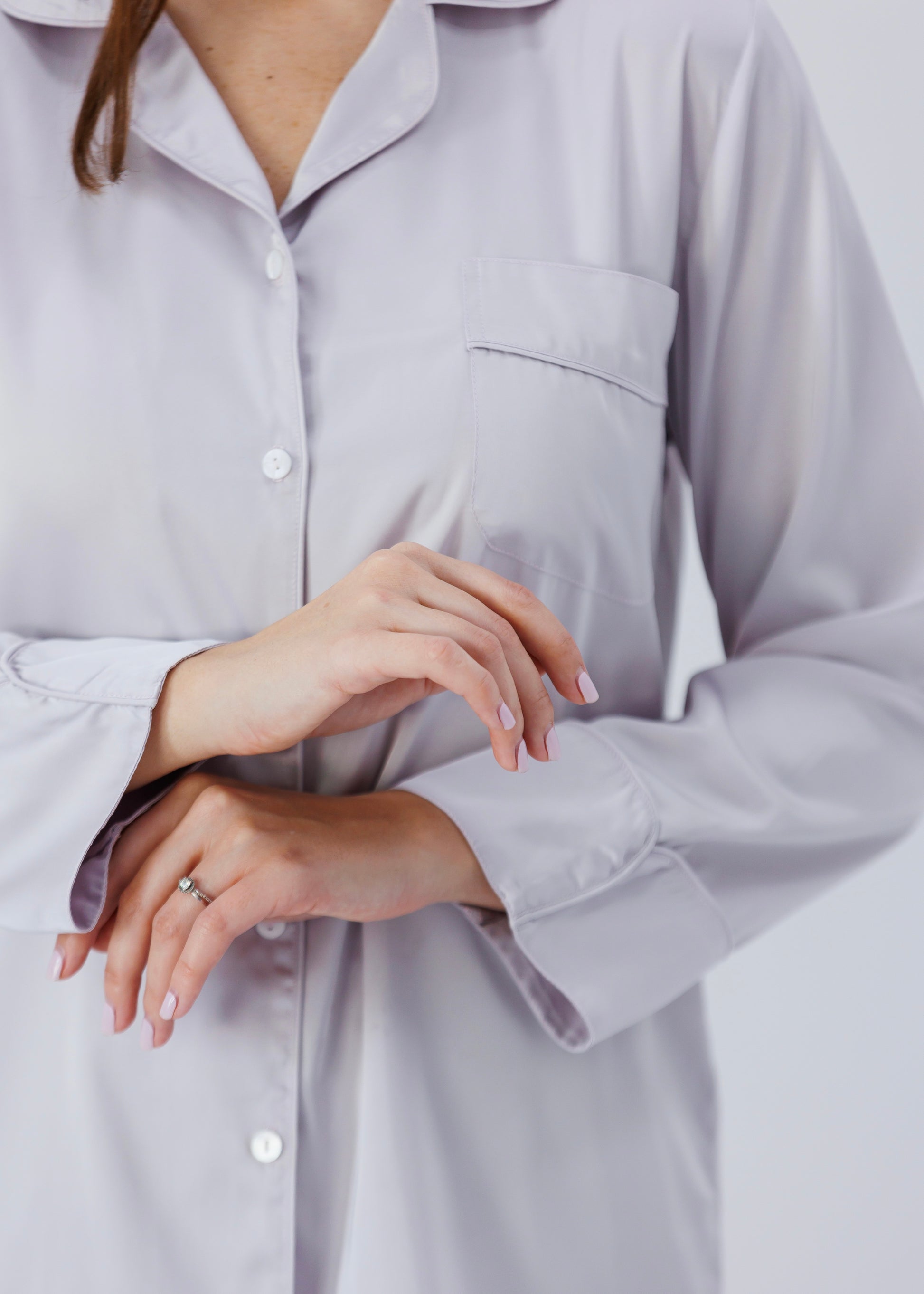 Shirt Dress Sophia, Lavender Gray 