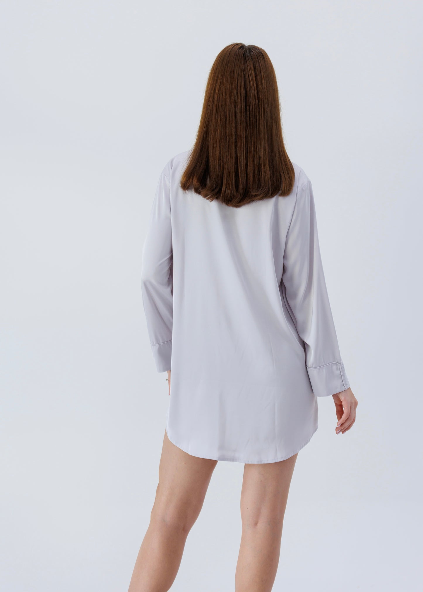 Shirt Dress Sophia, Lavender Gray 