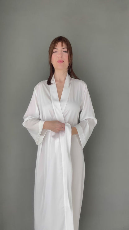 Classic Long Kimono, Off White Color